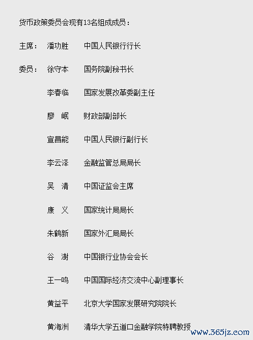 现金九游体育app平台货币战略委员会现存13名构成成员-九游