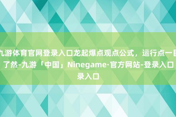 九游体育官网登录入口龙起爆点观点公式，运行点一目了然-九游「中国」Ninegame·官方网站-登录入口